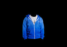 Load image into Gallery viewer, 4EVA SUAVE AZUL ZIP-UP HOODIE